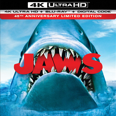 Jaws (45th Anniversary Edition) (죠스) (4K Ultra HD+Blu-ray)(한글무자막)
