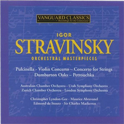 스트라빈스키: 풀치넬라, 페트로슈카, 바이올린 협주곡 (Stravinsky: Orchestral Masterpieces & Concertos) (2CD) - Charles Mackerras