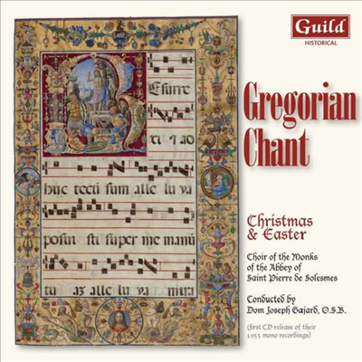 그레고리안 성가 - 크리스마스와 부활절 (Gregorian Chant - Christmas &amp; Easter)(CD) - Choir of the Monks of the Abbey of Saint Pierre de Solesmes