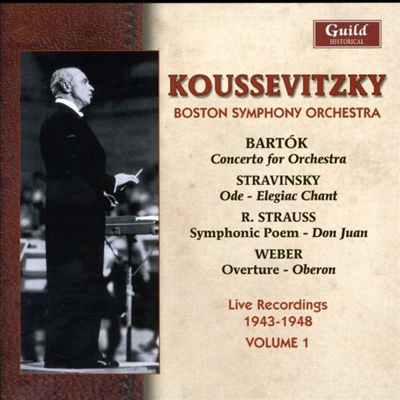 쿠세비츠키 - 관현악 명연집 (Koussevitzky Conducts R. Strauss, Bartok, Stravinsky &amp; Weber)(CD) - Serge Koussevitzky