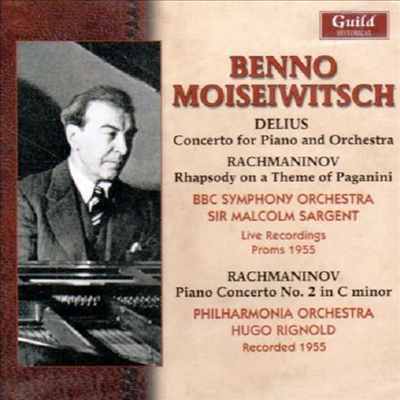 라흐마니노프: 피아노 협주곡 2번, 파가니니 광시곡 (Rachmaninov: Piano Concerto No.2, Rhapsody On A Theme Of Paganini)(CD) - Benno Moiseiwitsch