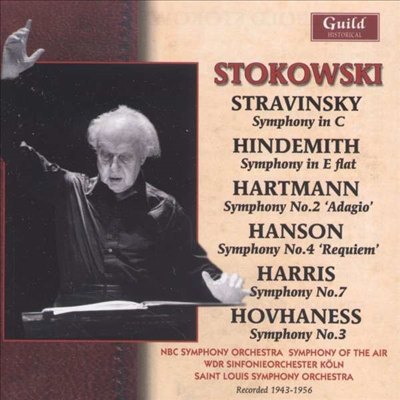 스토코프스키가 지휘하는 근대 교향곡 (Stokowski Conducts Stravinsky, Hindemith, Hartmann, Hanson, Harris &amp; Hovhaness) (2CD) - Leopold Stokowski