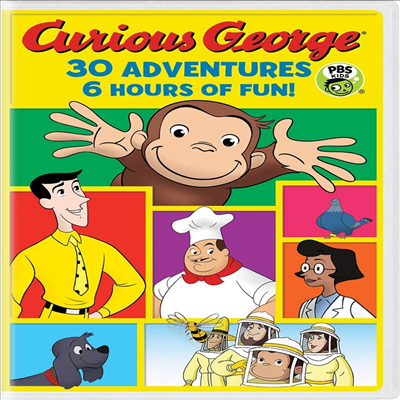 Curious George 30 Adventure Collection (큐어리어스 조지: 30 어드벤처 컬렉션)(지역코드1)(한글무자막)(2DVD)