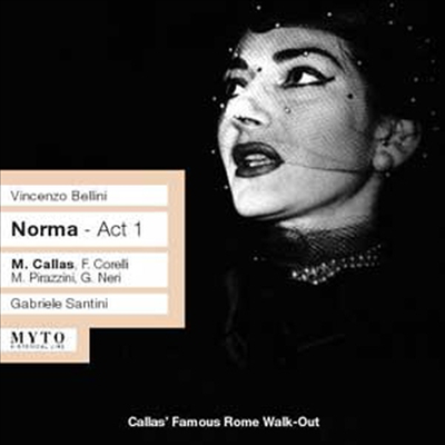 벨리니 : 노르마 1막 - 칼라스 중도 퇴장 공연 실황 (Bellini : Norma Act1 )(CD) - Maria Callas