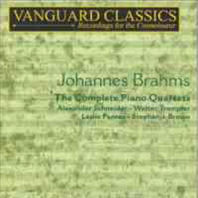 브람스 : 피아노 사중주 1-3번 (Brahms : The Complete Piano Quartets) (2CD) - Alexander Schneider