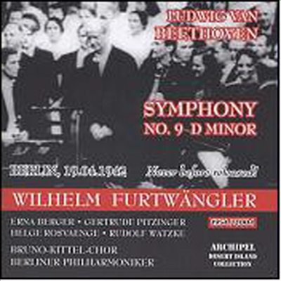 베토벤 : 교향곡 9번 '합창' (히틀러 생일 전야 축하 기념 공연) (Beethoven : Symphony No.9 in D minor, Op.125)(CD) - Wilhelm Furtwangler