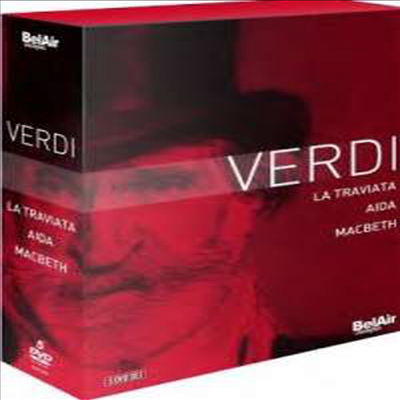 베르디: 위대한 3대 오페라 &#39;아이다&#39;, &#39;라 트라비아타&#39; &amp; &#39;맥베스&#39; (Verdi: Great Operas &#39;Aida&#39;, &#39;La Traviata&#39; &amp; &#39;Macbeth&#39;) (5DVD Boxset)(한글무자막)(DVD) - 여러 아티스트