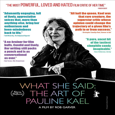 What She Said: The Art Of Pauline Kael (왓 쉬 세드: 아트 오브 폴린 카엘) (2018)(지역코드1)(한글무자막)(DVD)