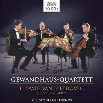 베토벤: 현악 사중주 1 - 16번 전집 (Milestones of Legends - Beethoven: Complete String Quartets Nos.1 - 16) (10CD Boxset) - Gewandhaus Quartett