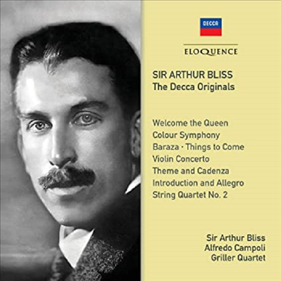 블리스: 바이올린 협주곡, 현악 사중주 2번, 컬러 교향곡 (Arthur Bliss: The Decca Originals) (2CD) - Alfredo Campoli