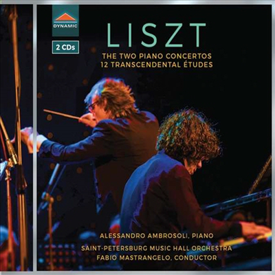 리스트: 피아노 협주곡 1, 2번, 초절기교 연습곡 1-12번 (Liszt: Piano Concerto No.1 & 2, Etudes d'execution transcendante S139 No.1-12) (2CD) - Alessandro Ambrosoli