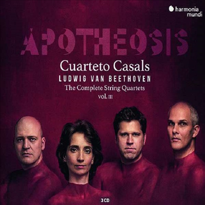 베토벤: 현악 사중주 전곡 3집 (Beethoven: The Complete String Quartets Vol.3) (3CD)(CD) - Cuarteto Casals