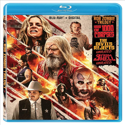 Rob Zombie Trilogy: House Of 1000 Corpses / The Devil&#39;s Rejects (살인마 가족 / 살인마 가족 2)(한글무자막)(Blu-ray)