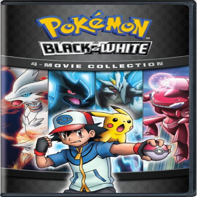Pokemon Black &amp; White: 4-Movie Collection (포켓몬스터 블랙 앤 화이트: 4-무비 컬렉션)(지역코드1)(한글무자막)(DVD)