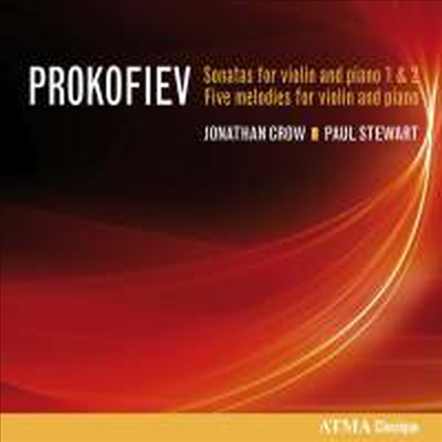 프로코피에프: 바이올린 소나타 1번 &amp; 2번 (Prokofiev: Violin Sonatas Nos.1 &amp; 2)(CD) - Jonathan Crow