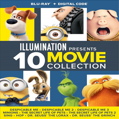 Illumination Presents: 10-Movie Collection (일루미네이션 프리젠츠: 10 무비 컬렌션)(한글무자막)(Blu-ray)(Boxset)