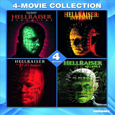 Hellraiser: 4-Movie Collection (헬레이져: 4 무비 컬렉션)(한글무자막)(Blu-ray)