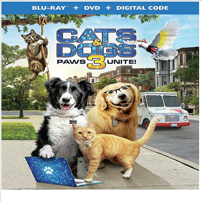 Cats & Dogs 3: Paws Unite! (캣츠 앤 독스 3)(한글무자막)(Blu-ray)