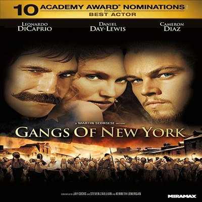 Gangs Of New York (갱스 오브 뉴욕) (2002)(지역코드1)(한글무자막)(DVD)