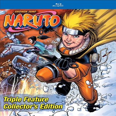 Naruto Triple Feature Collector&#39;s Edition (나루토: 트리플 피처 컬렉터스 에디션) (Steelbook)(한글무자막)(Blu-ray)
