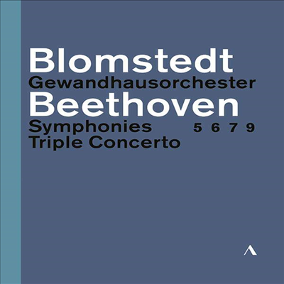 베토벤: 교향곡 5, 6, 7 ,9번 & 삼중 협주곡 (Beethoven: Symphonies Nos 5, 6, 7, 9 & Triple Concerto) (한글자막)(3Blu-ray) (2019)(Blu-ray) - Herbert Blomstedt