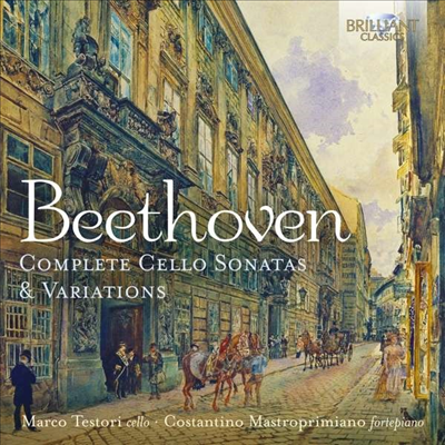 베토벤: 첼로 소나타 1-5번, 변주곡 (Beethoven: Complete Cello Sonatas & Variations) (2CD) - Marco Testori
