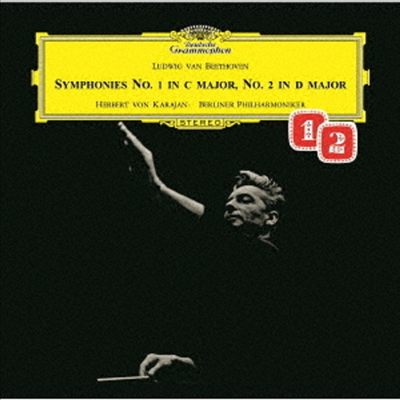 베토벤: 교향곡 1,2번 (Beethoven: Symphony No.1 & 2) (Ltd. Ed)(Hi-Res CD (MQA x UHQCD)(일본반) - Herbert Von Karajan