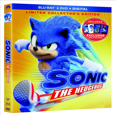 Sonic The Hedgehog: Limited Collector&#39;s Edition (수퍼 소닉) (2020)(한글무자막)(Blu-ray)