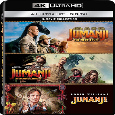 Jumanji: 3-Movie Collection (쥬만지: 3 무비 컬렉션)(4K Ultra HD)(한글무자막)