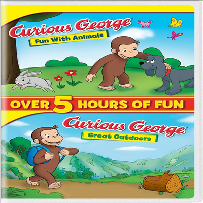 Curious George: Fun With Animals / Great Outdoors (큐어리어스 조지: 펀 위드 애니멀스 / 그레이트 아웃도어스)(지역코드1)(한글무자막)(DVD)