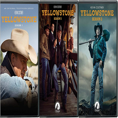 Yellowstone: First Three Seasons (옐로우스톤)(지역코드1)(한글무자막)(DVD)