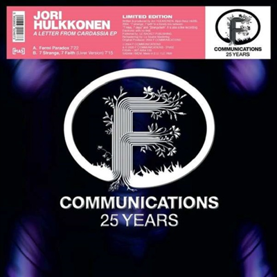 Jori Hulkkonen - A Letter From Cardassia (Remastered)(Ltd. Ed)(12 inch Single LP)