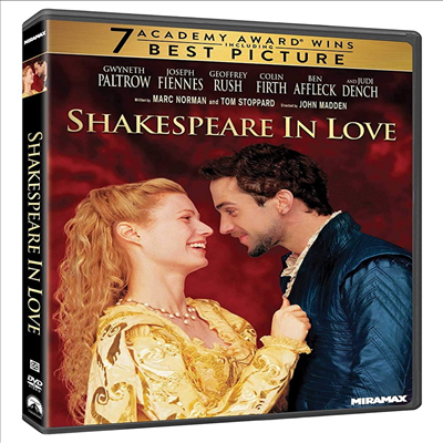 Shakespeare In Love (셰익스피어 인 러브) (1998)(지역코드1)(한글무자막)(DVD)
