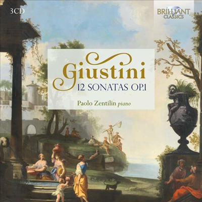 지우스티니: 12개의 소나타 (Giustini: 12 Sonatas Op.1)(CD) - Paolo Zentilin