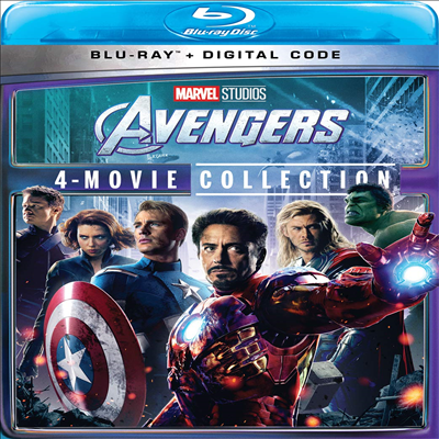 Avengers: 4-Movie Collection (The Avengers/Avengers: Age Of Ultron/Avengers: Infinity War/Avengers: Endgame) (어벤져스)(한글무자막)(Blu-ray)