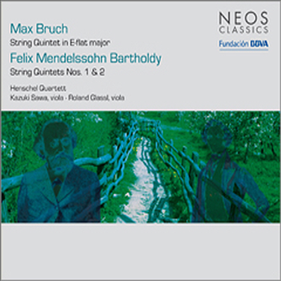 멘델스존 : 현악 오중주 1, 2번 &amp; 브루흐 : 현악 오중주 (Mendelssohn : String Quintet No.1, 2 &amp; Bruch : String Quintet in E-flat major) (SACD Hybrid)(Digipack) - Henschel Quartett