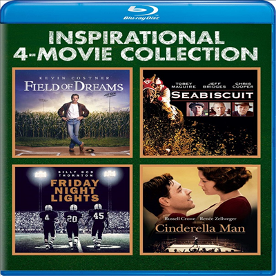 Field Of Dreams / Seabiscuit / Friday Night Lights / Cinderella Man (꿈의 구장 / 씨비스킷 / 프라이데이 나잇 라이트 / 신데렐라 맨)(한글무자막)(Blu-ray)