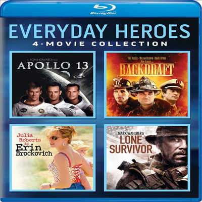 Apollo 13 / Backdraft / Erin Brockovich / Lone Survivor (아폴로 13 / 분노의 역류 / 에린 브로코비치 / 론 서바이버)(한글무자막)(Blu-ray)