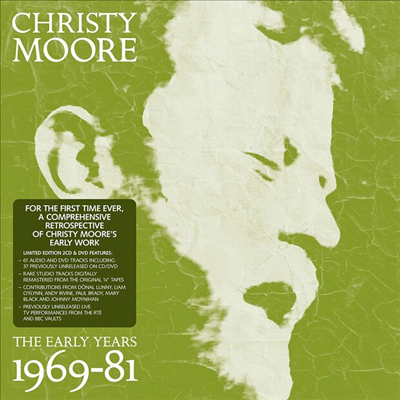 Christy Moore - Early Years 1969 - 1981 (Ltd. Ed)(Digpack)(2CD+DVD)