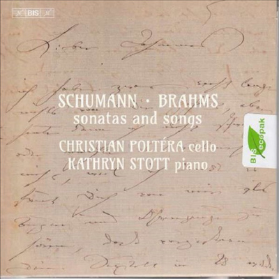 슈만: 바이올린 소나타 2번 & 브람스: 바이올린 소나타 3번 - 첼로와 피아로 편곡반 (Schumann: Violin Sonata No.2 & Brahms: Violin Sonata No.3 for Cello and Piano) (SACD Hybrid) - Christian Poltera