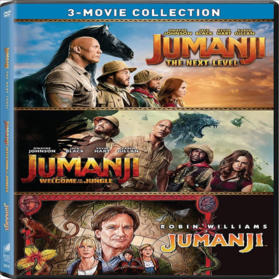 Jumanji / Jumanji: Welcome To The Jungle / Jumanji: The Next Level (쥬만지 / 쥬만지: 새로운 세계 / 쥬만지: 넥스트 레벨)(지역코드1)(DVD)