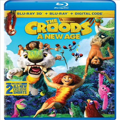 The Croods: A New Age (크루즈 패밀리: 뉴 에이지) (2020)(한글무자막)(Blu-ray 3D + Blu-ray)(Blu-Ray-R)