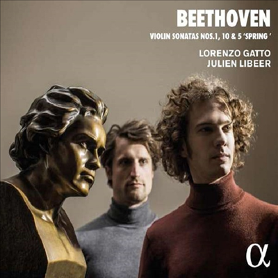 베토벤: 바이올린 소나타 1, 5 &#39;봄&#39; &amp; 10번 (Beethoven: Violin Sonatas Nos.1, 5 &#39;Spring&#39; &amp; 10)(CD) - Lorenzo Gatto