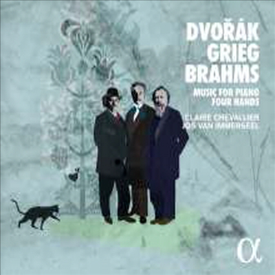 브람스, 드보르작 & 그리그: 네 손을 위한 피아노 작품집 (Brahms, Dvorak & Grieg: Works for Piano Four Hands)(CD) - Jos van Immerseel