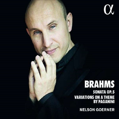 브람스: 피아노 소나타 3번 & 파가니니 주제에 의한 변주곡 (Brahms: Piano Sonata No.3 & Variations on a theme by Paganini in A minor, Op.35)(CD) - Nelson Goerner