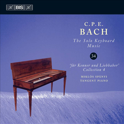 C.P.E.바흐: 솔로 키보드 음악 34집 (C.P.E.Bach: Solo Keyboard Music Vol.34)(CD) - Miklos Spanyi