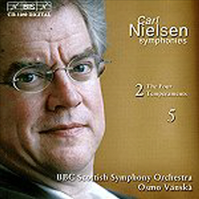 닐센 : 교향곡 2번 &#39;네 가지 기질&#39;, 5번 (Nielsen : Symphonies No.2 Op.16 &#39;The Four Temperaments&#39;, No.5 Op.50)(CD) - Osmo Vanska