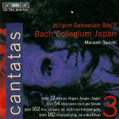바흐 : 칸타타 3집 - 12, 54, 162, 182번 (Bach : Cantatas Vol. 3 - BWV 12, 54, 162, 182)(CD) - Masaaki Suzuki