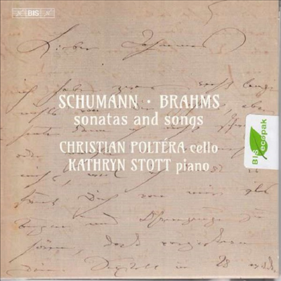 슈만: 바이올린 소나타 2번 &amp; 브람스: 바이올린 소나타 3번 - 첼로와 피아로 편곡반 (Schumann: Violin Sonata No.2 &amp; Brahms: Violin Sonata No.3 for Cello and Piano) (SACD Hybrid) - Christian Poltera