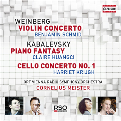 카발레프스키: 피아노 환상곡, 첼로 협주곡 1번 &amp; 바인베르크: 바이올린 협주곡 (Kabalevsky: Piano Fantasy, Cello Concerto No.1 &amp; Weinberg: Violin Concerto)(CD) - Cornelius Meister